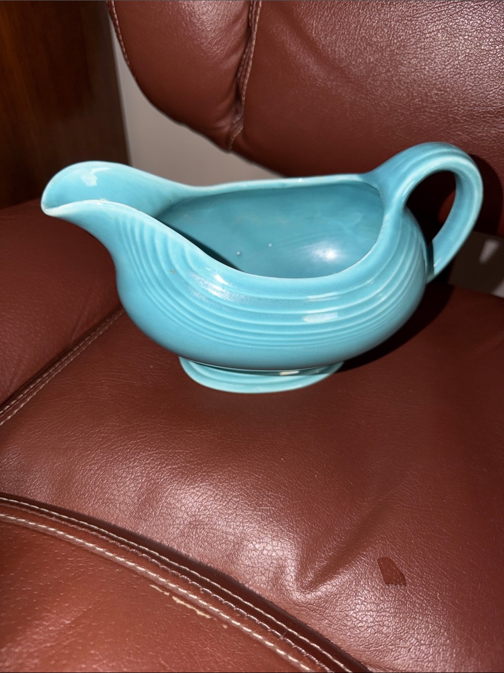 Fiesta Turquoise Gravy Boat made in USA